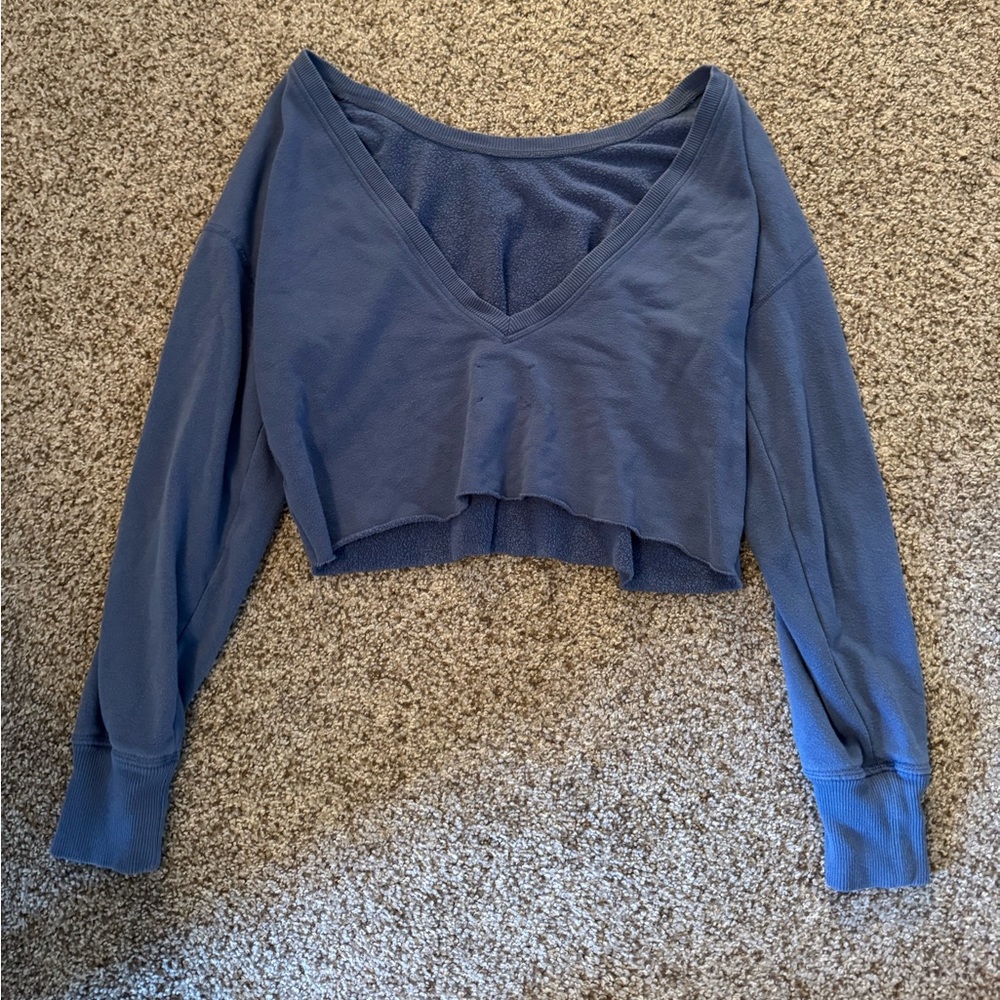 Offline by Aerie Open Back Cropped Sweatshirt